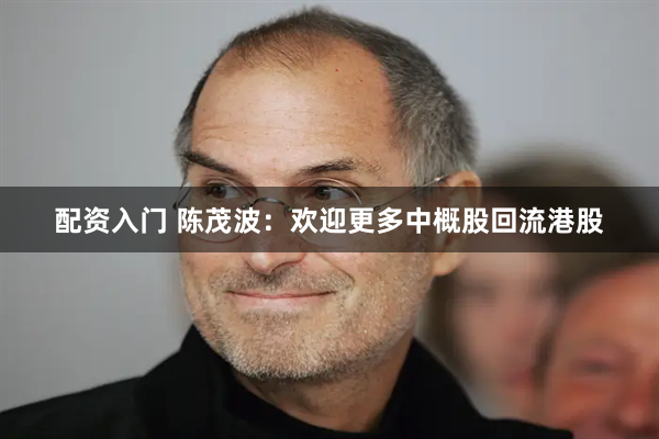 配资入门 陈茂波：欢迎更多中概股回流港股