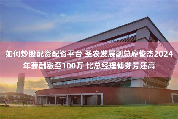 如何炒股配资配资平台 圣农发展副总廖俊杰2024年薪酬涨至100万 比总经理傅芬芳还高