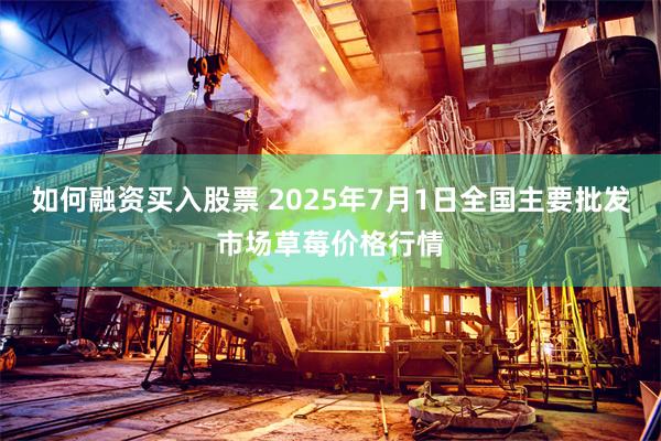 如何融资买入股票 2025年7月1日全国主要批发市场草莓价格行情